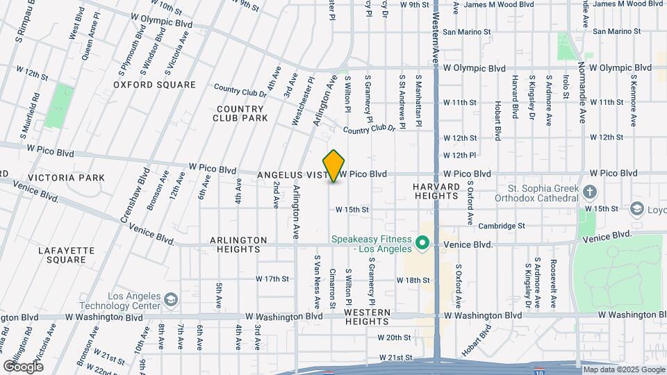 1322 S Van Ness Ave Map and Location Details
