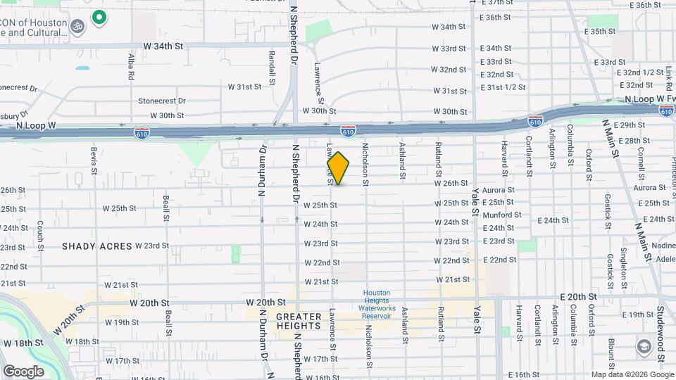 540 W 26th St Map and Location Details