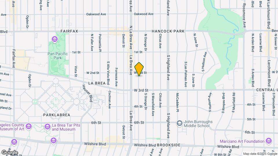 228 S Sycamore Ave Map and Location Details