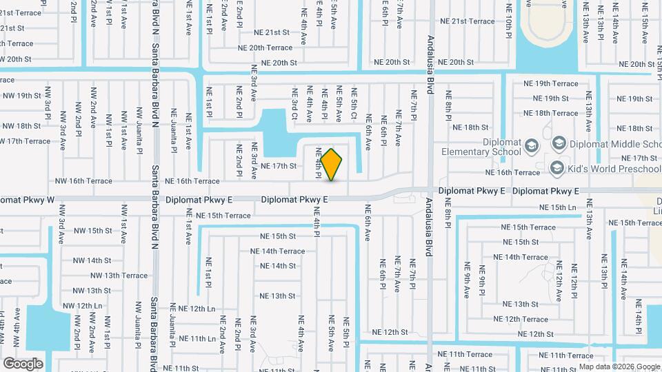 426 NE 16th Terrace Map and Location Details