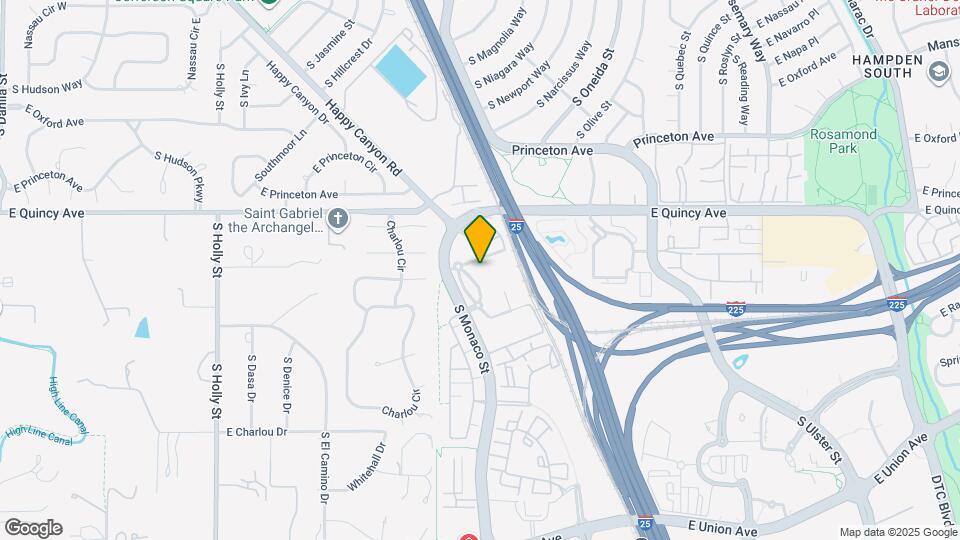 4340 S Monaco St Mapa y Detalles de la Ubicación