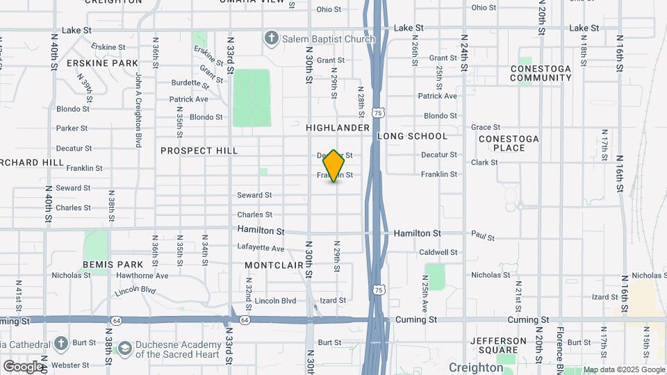 1606 N 29th St Map and Location Details