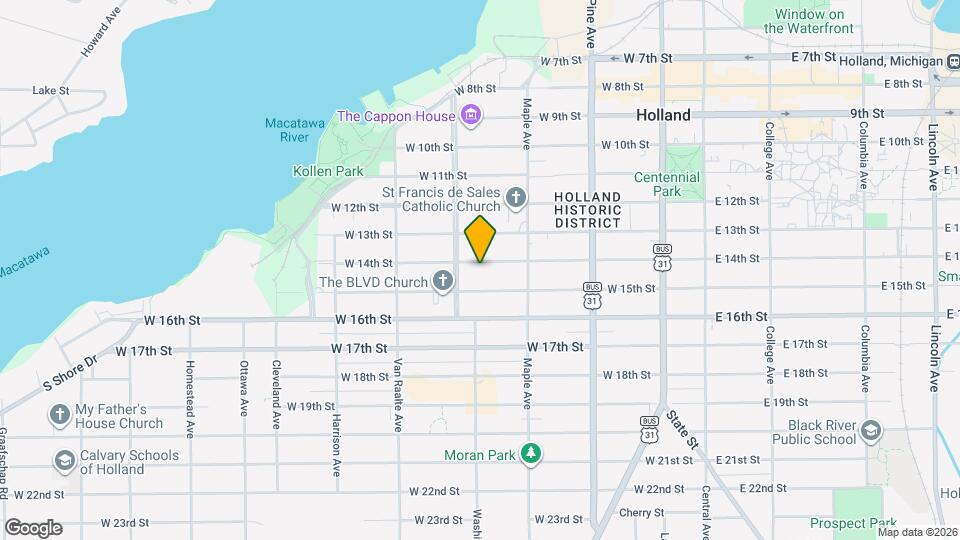 208 W 14th St, Unit #4 Map and Location Details