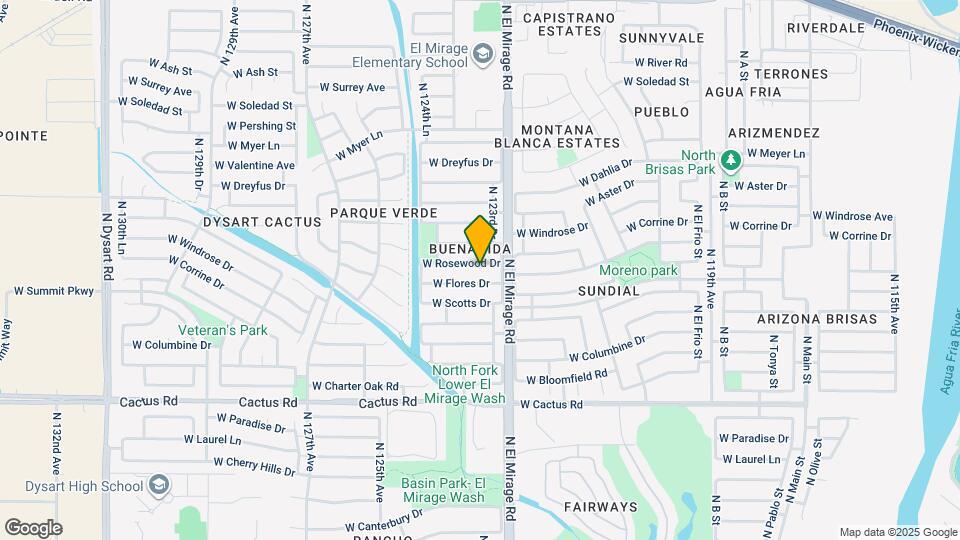 12321 W Rosewood Dr Mapa y Detalles de la Ubicación