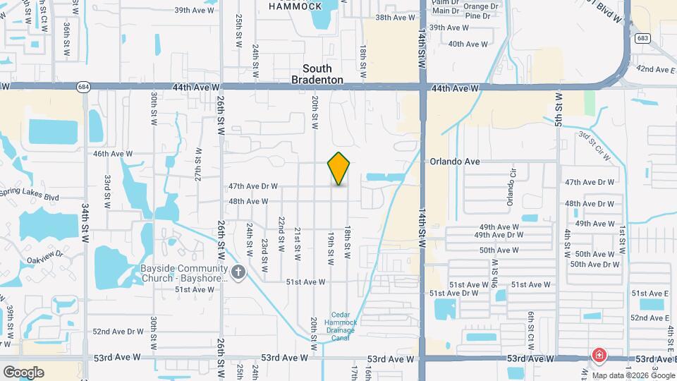 1810 47th Ave Dr W, Unit 1810 Map and Location Details