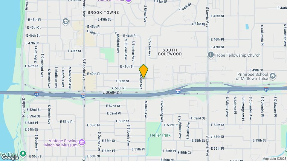 4947 S Troost Ave Map and Location Details