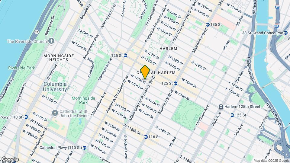 205 W 123rd St Mapa y Detalles de la Ubicación