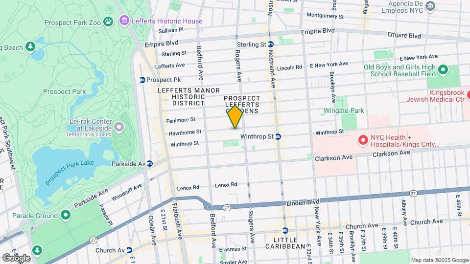 192 Hawthorne St Map and Location Details