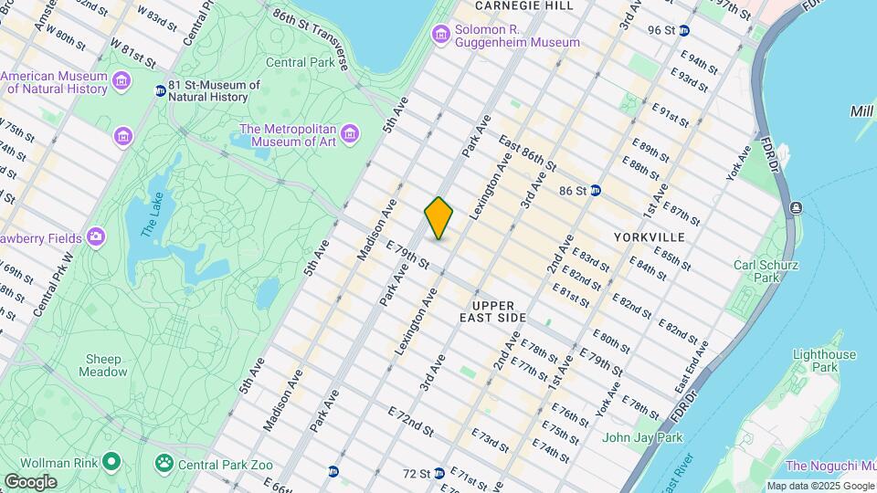 East 80th Street Apartments Map and Location Details