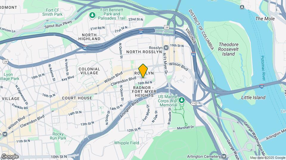 1625 N Ode St Mapa y Detalles de la Ubicación