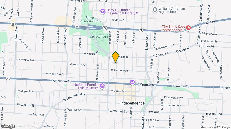 518 N Osage St Map and Location Details