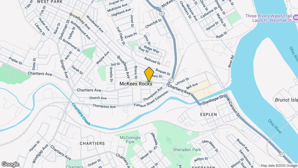 751 Chartiers Ave Map and Location Details