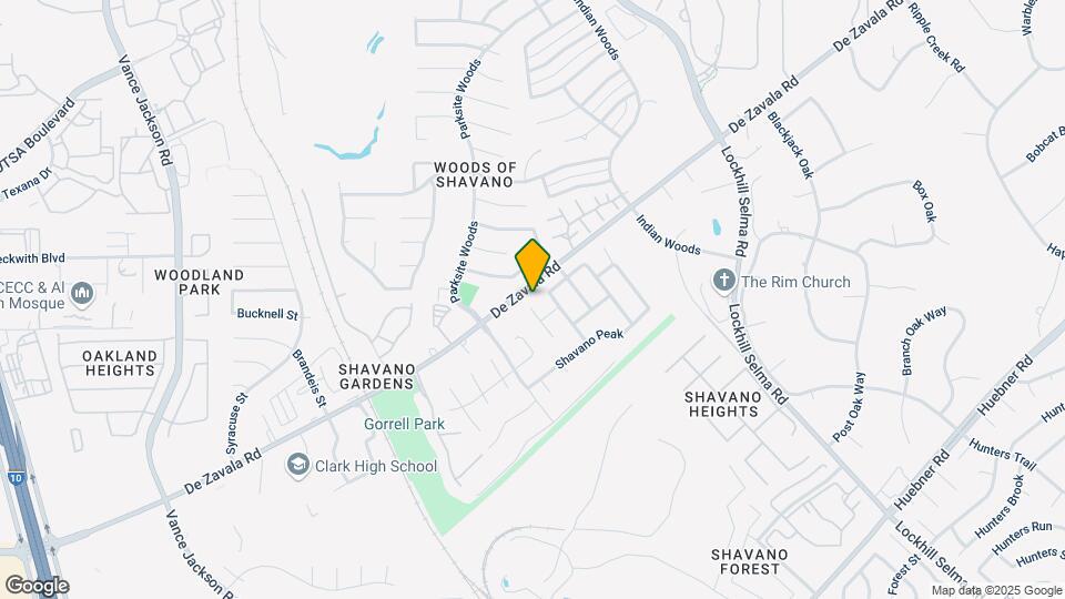 13838 Shavano Downs Map and Location Details