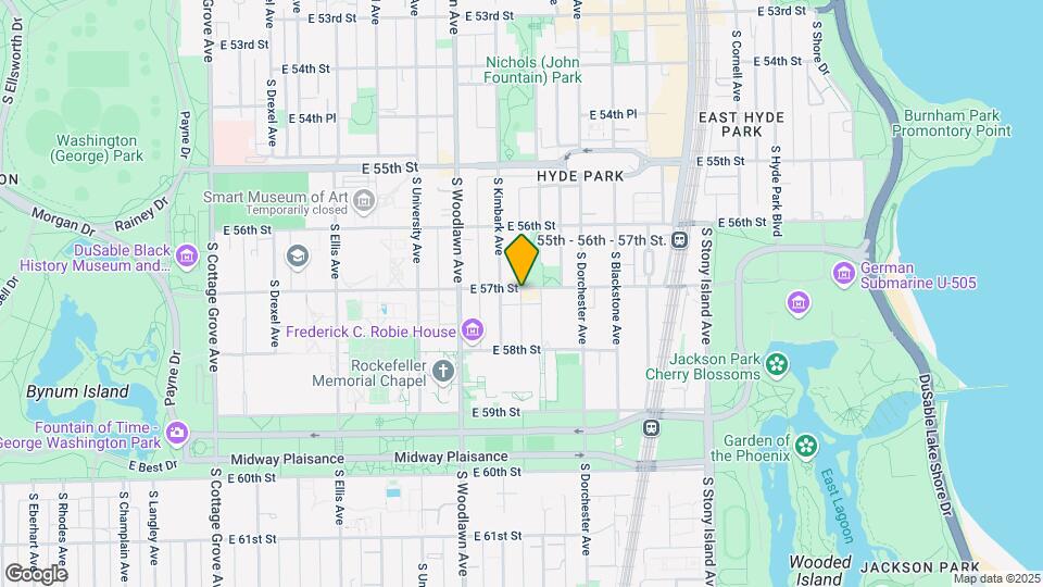1321 E. 57th St Mapa y Detalles de la Ubicación