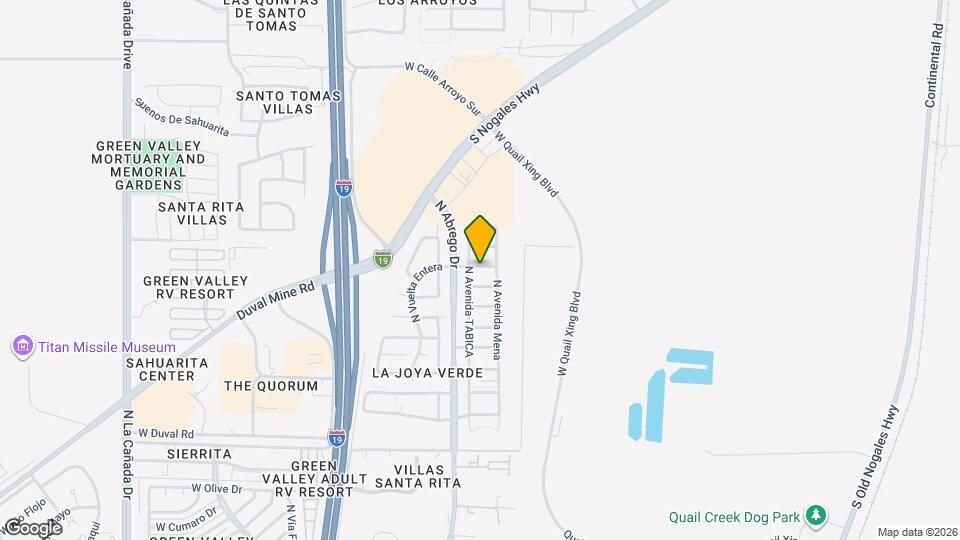 326 E Calle Nacrita Map and Location Details