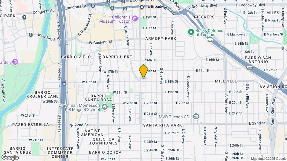 The Baffert at Five Points Mapa y Detalles de la Ubicación