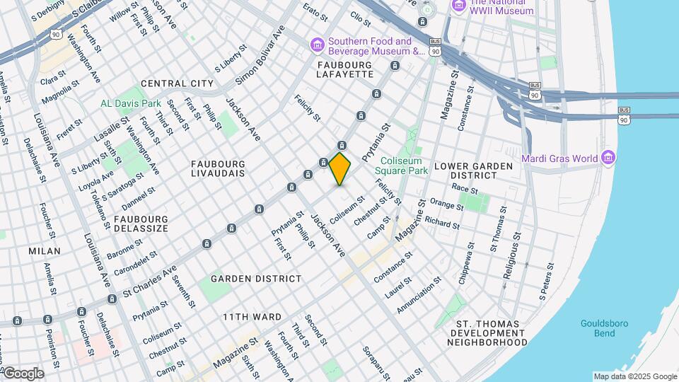 2010-2012 Prytania St Map and Location Details