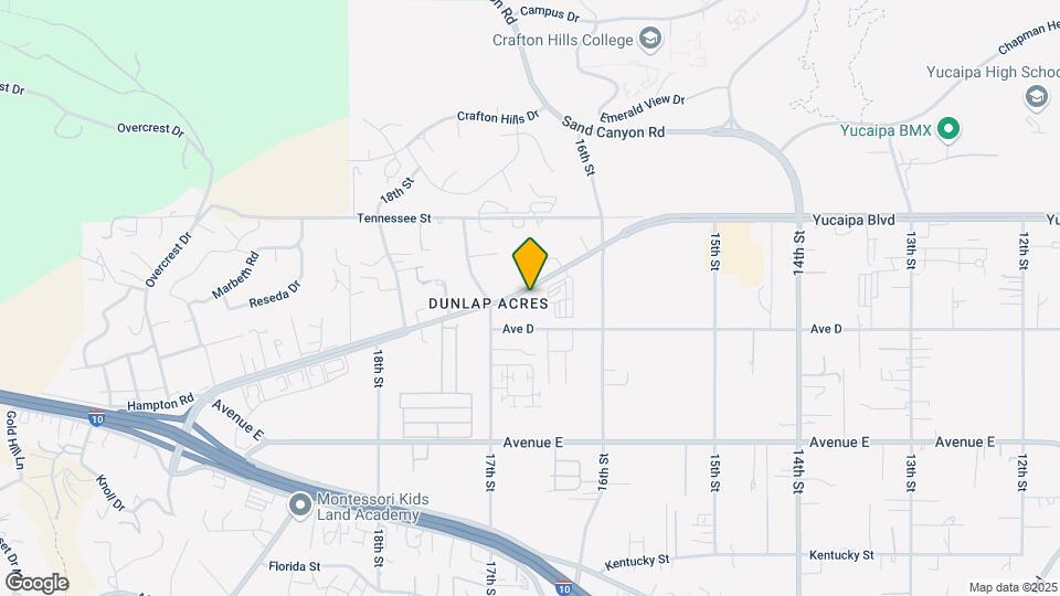 31975 Yucaipa Blvd Mapa y Detalles de la Ubicación