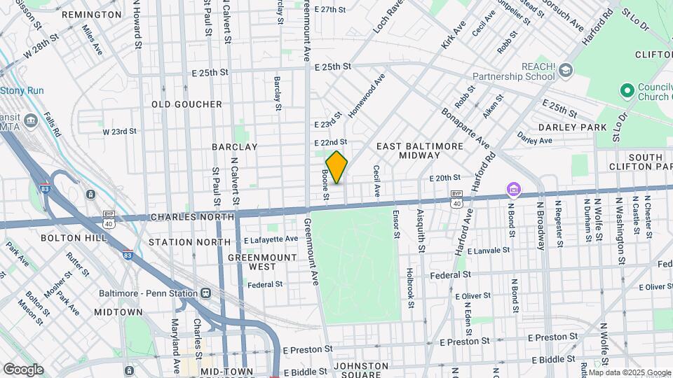 719 E 20th St Map and Location Details