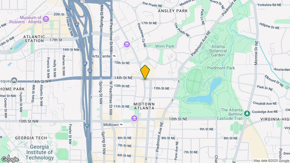 1163 W Peachtree St NE, Unit 0926 Map and Location Details