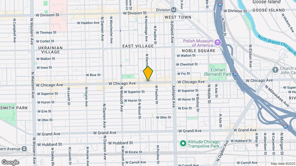 1703 W Chicago Map and Location Details