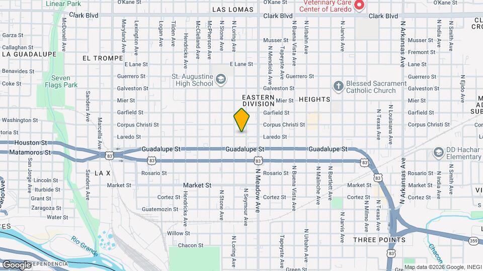 1319 Mier St Mapa y Detalles de la Ubicación
