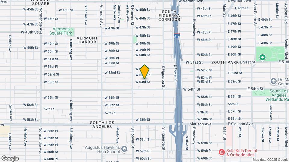 635 W 53rd St Map and Location Details