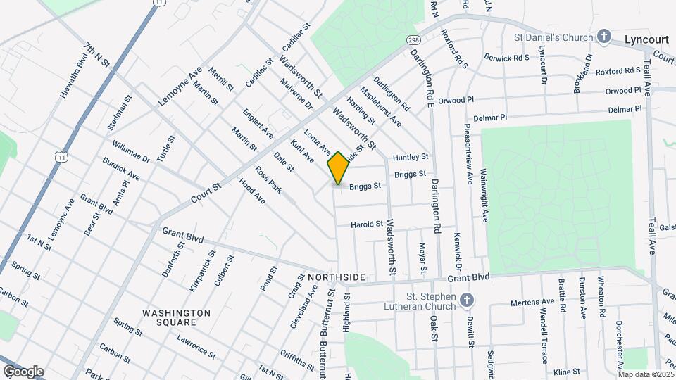 1820 Butternut St Map and Location Details