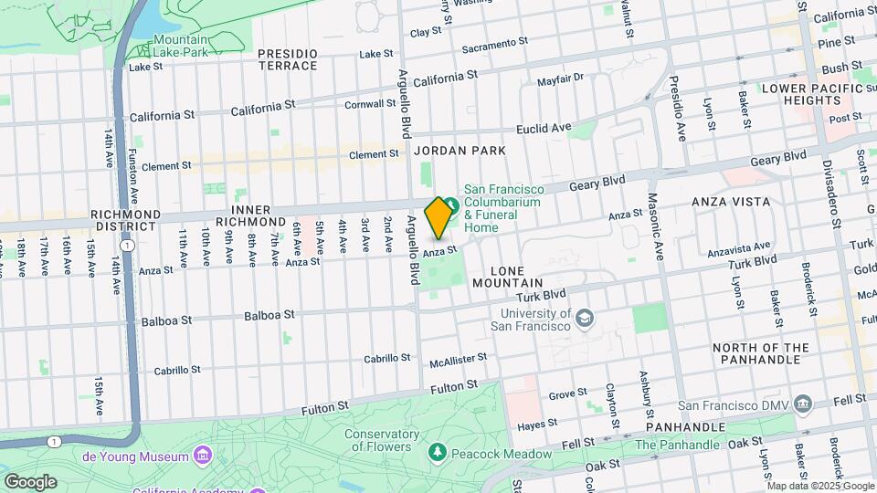 960 Anza St Mapa y Detalles de la Ubicación