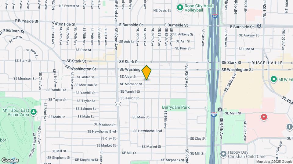 8607 SE Morrison St Mapa y Detalles de la Ubicación