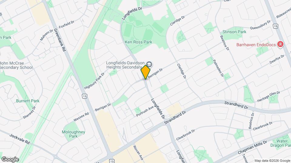 870 Longfields Dr Map and Location Details