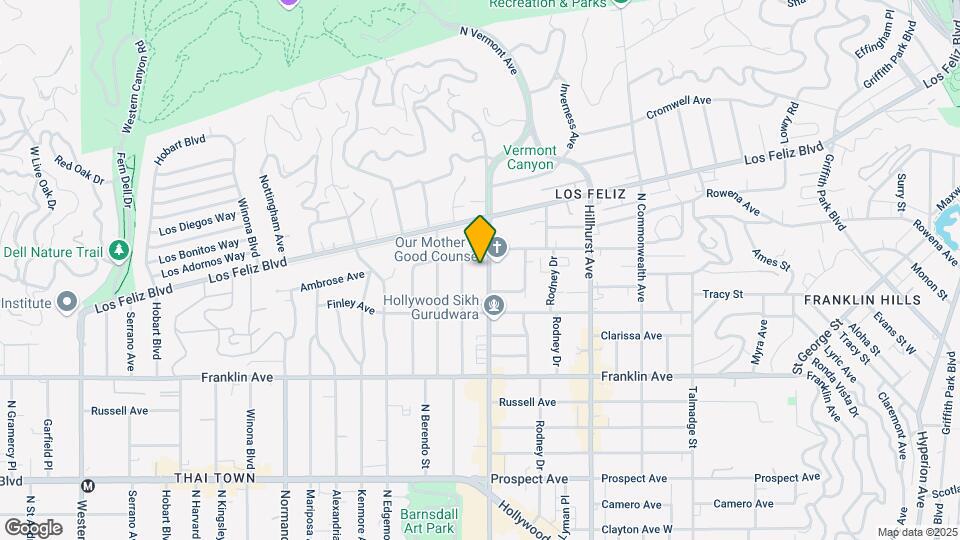 2053 N Vermont Ave Map and Location Details