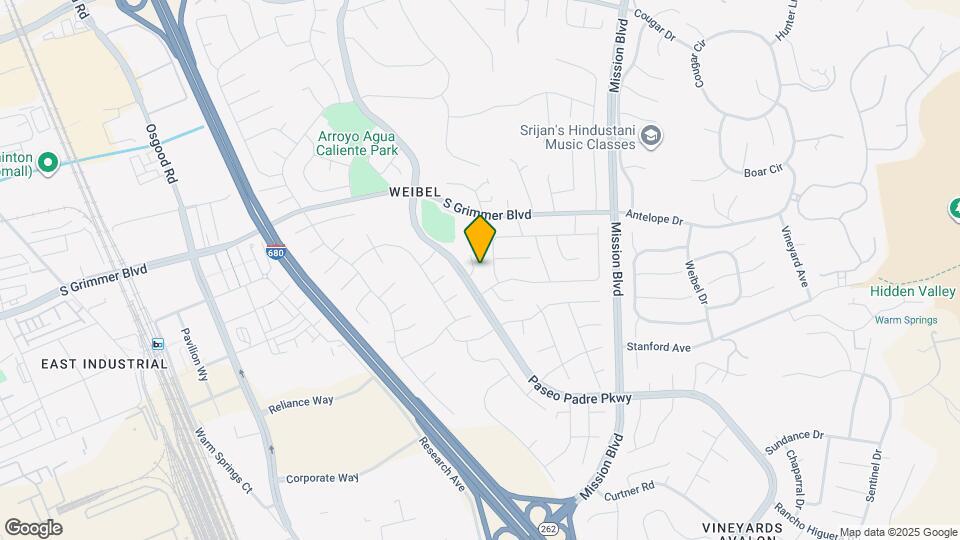 864 Gregory Ct Map and Location Details