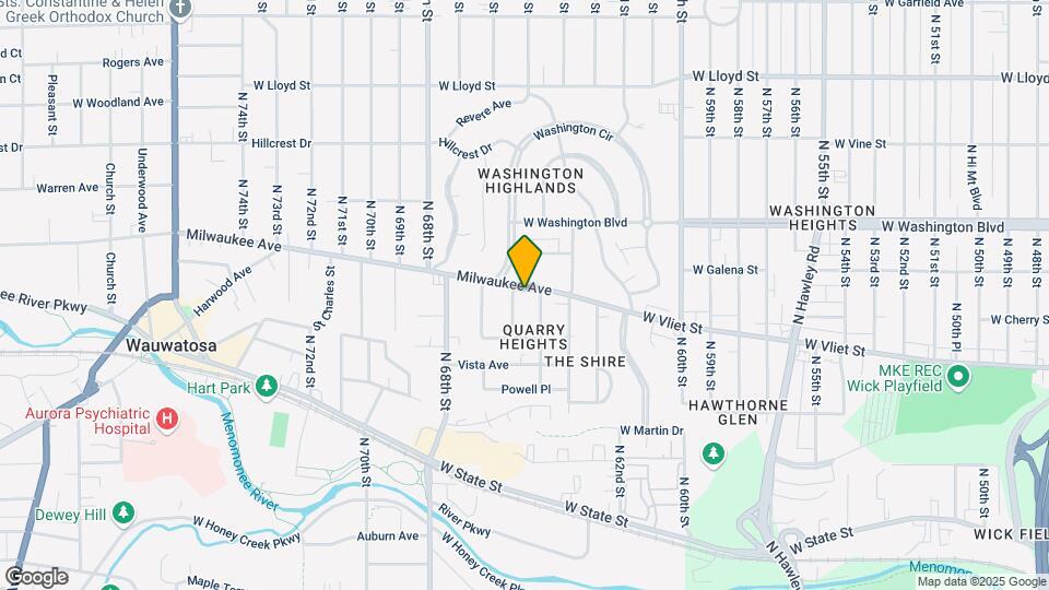 6517 Milwaukee Ave Map and Location Details
