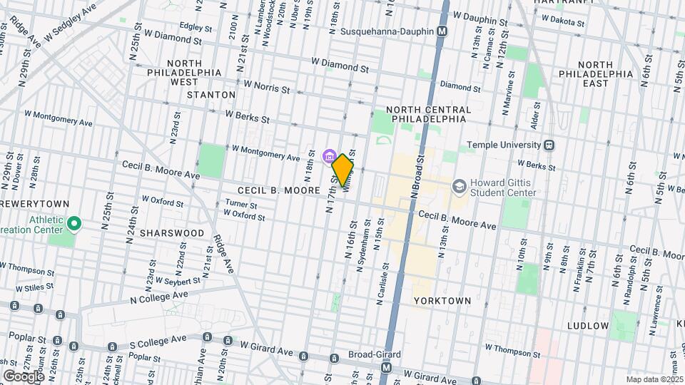 1702 N Willington St Map and Location Details