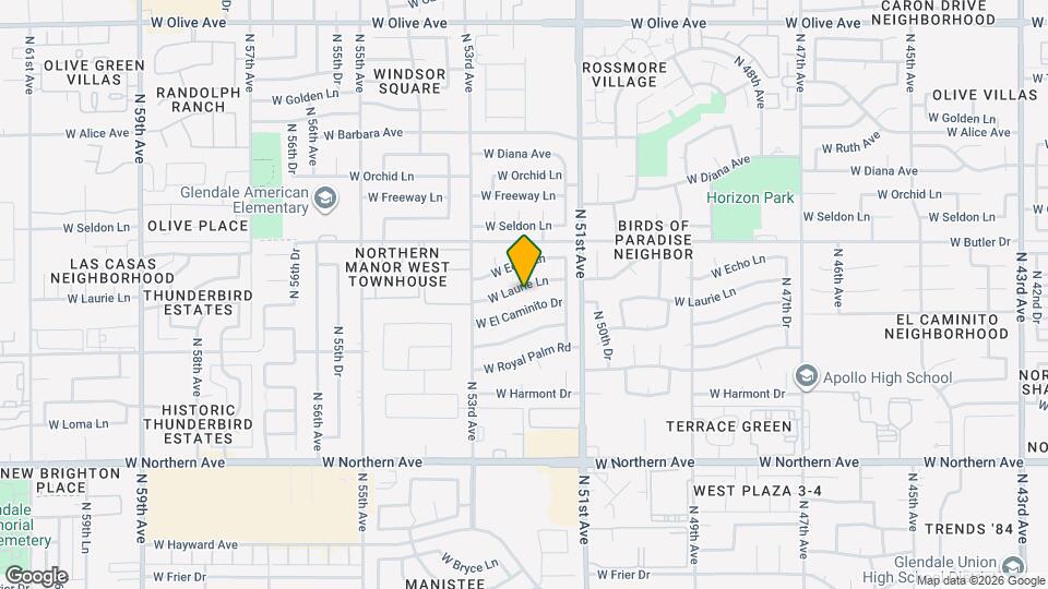 5203 W Laurie Ln Map and Location Details