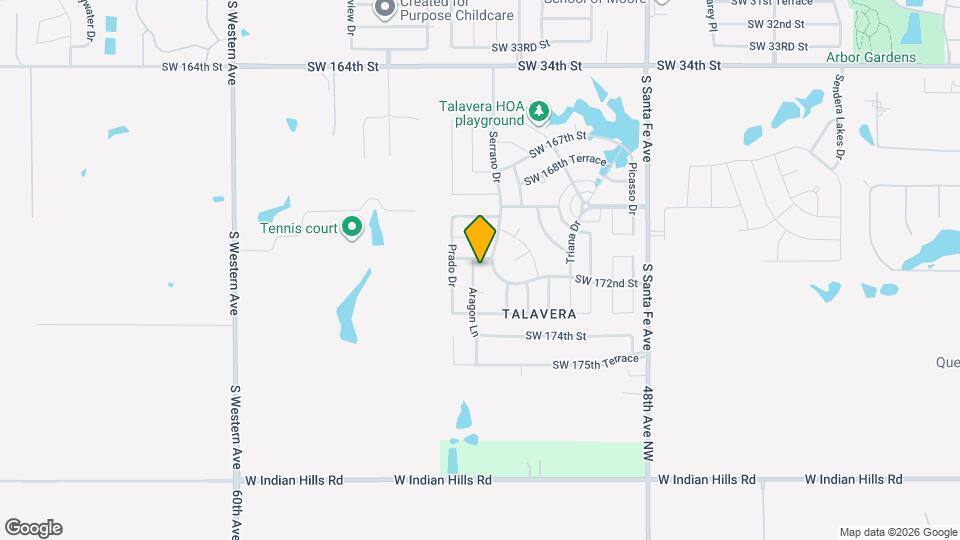 17208 Aragon Ln Map and Location Details