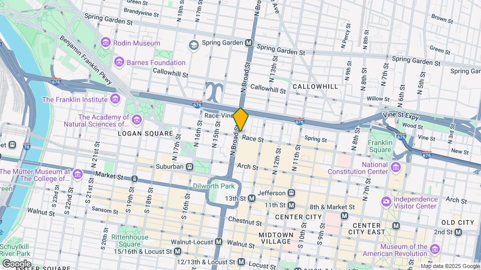 201 N Broad St Map and Location Details