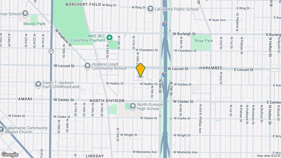2823 N 10th St Map and Location Details