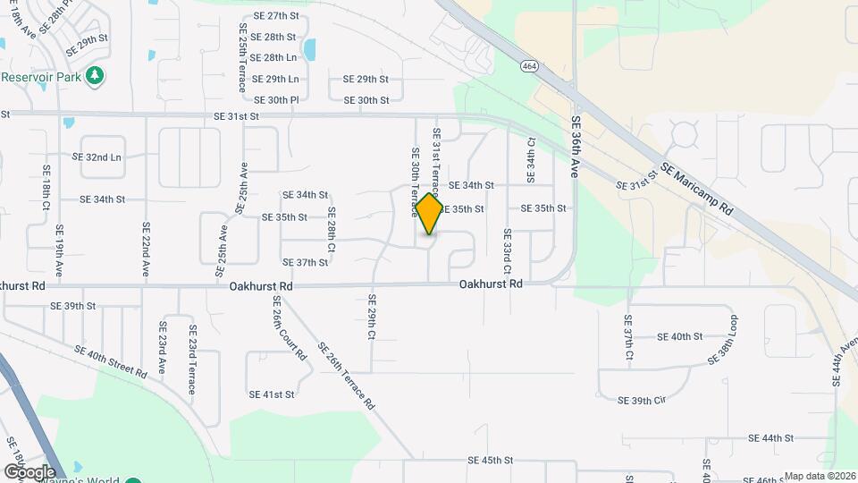 3602 SE 31st Terrace Map and Location Details