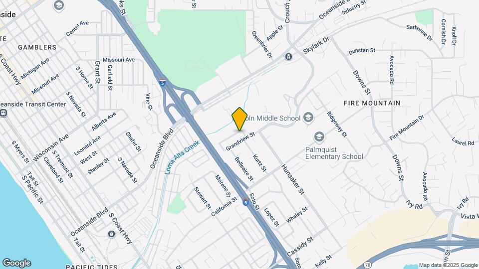 1635 Mountain View Ave Map and Location Details