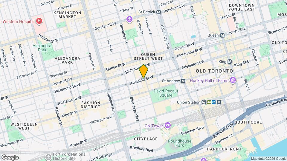295 Adelaide St W Map and Location Details