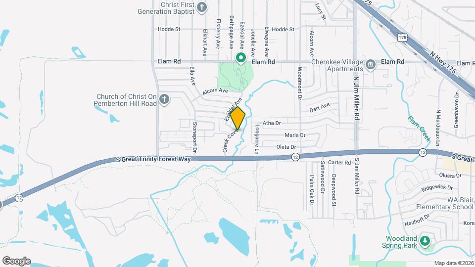 152 Creek Cove Dr Map and Location Details