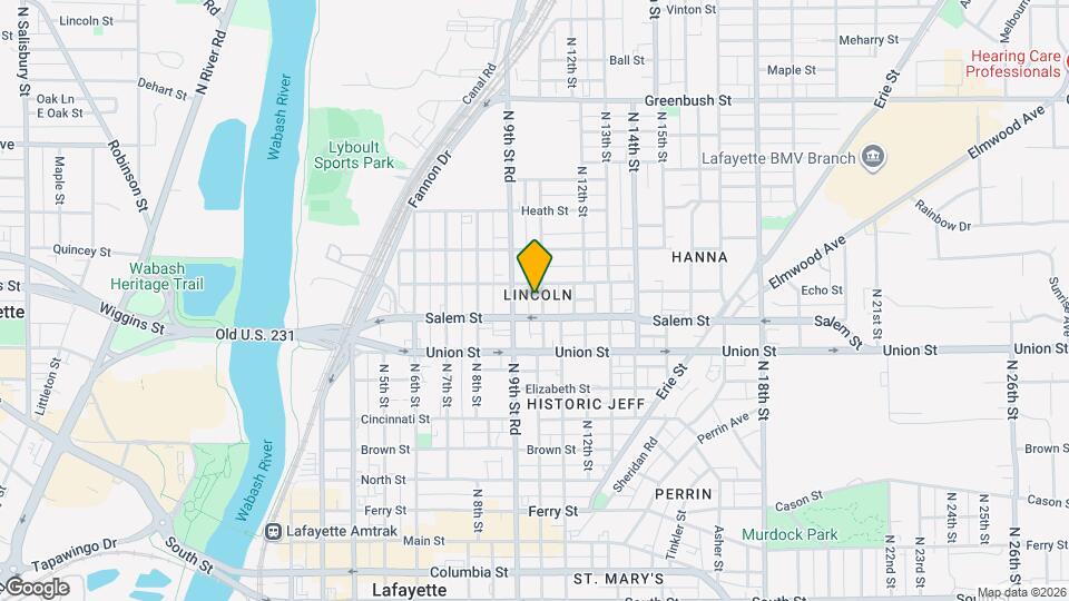 912 N 10th St Map and Location Details