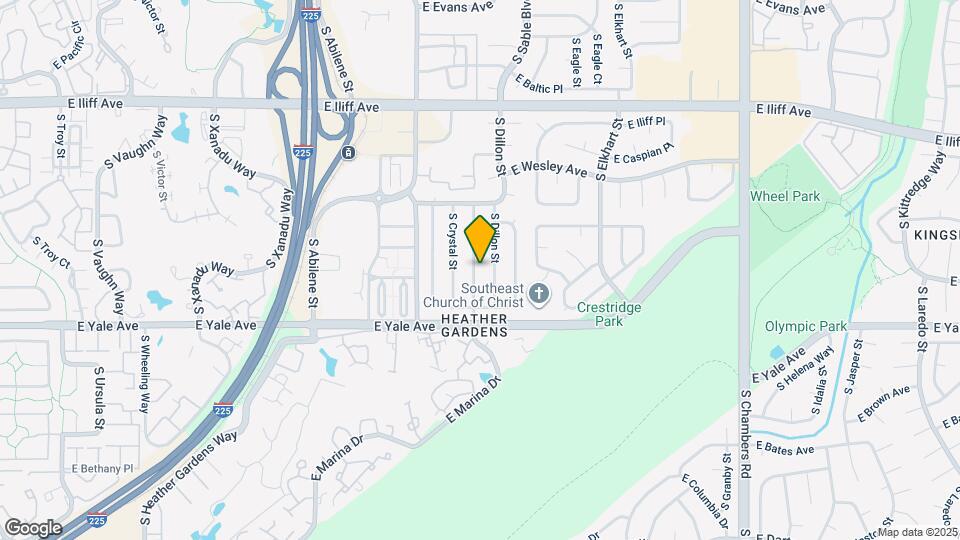 2608 S Cimarron St Map and Location Details