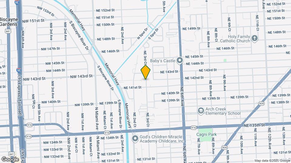 14204 NE 3rd Ct Map and Location Details