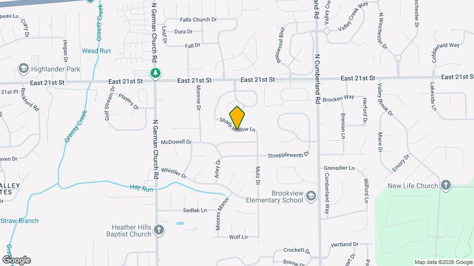 11359 Shady Hollow Ln Map and Location Details