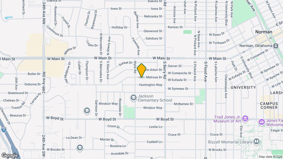 1404 Melrose Dr Map and Location Details