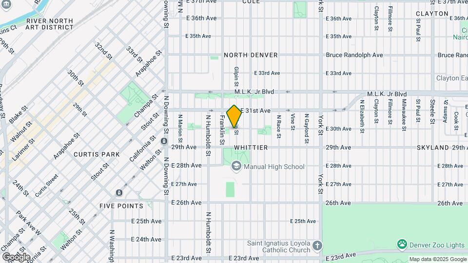 1636 E 30th Ave Mapa y Detalles de la Ubicación