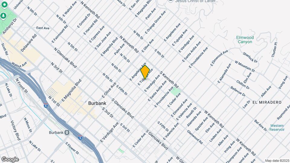 626 E Tujunga Ave Mapa y Detalles de la Ubicación